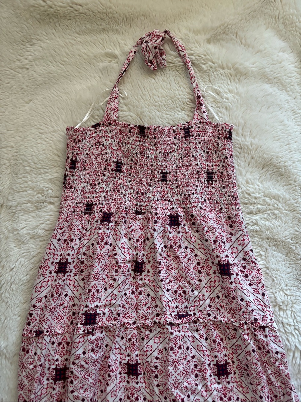 Ariat Western Print Smocked Halter Maxi Dress - Picture 4 of 9